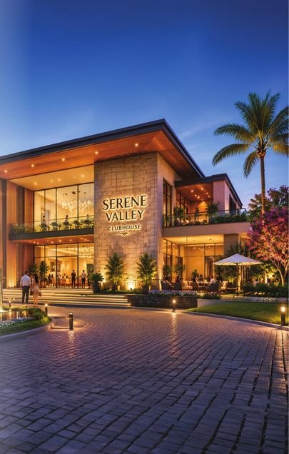 Grand Luxury Clubhouse with Indoor Games at Serene Valley